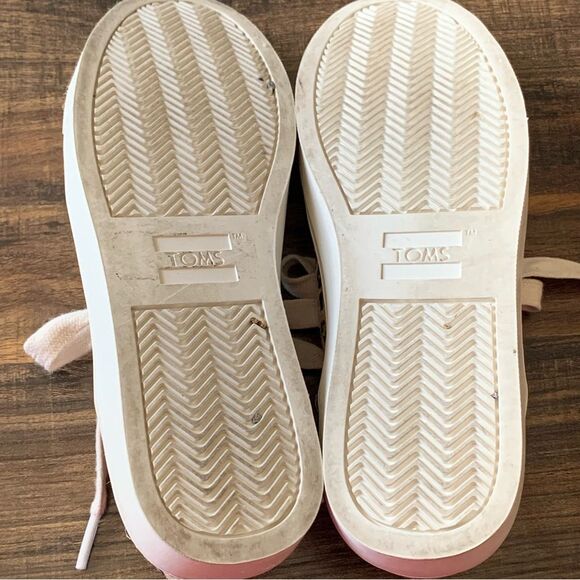 TOMS Lace Up Alex Leopard Print Lace Up Tan/Black Canvas Sneaker Shoes Size 6 - Picture 9 of 9